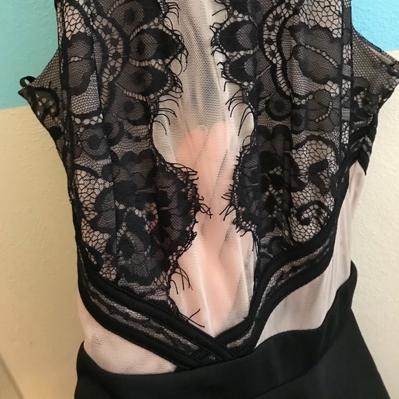 NEW WITH TAGS! Black & Nude Holiday Party Dress - Picture 7 of 8